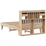 Bed Frame without Mattress 135x190 cm Solid Wood Pine 3308858