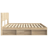 Bed Frame with Storage and Headboard 3 pcs Engineered Wood 3414173