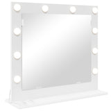 Vanity Mirror White 60 x 55 x 18 cm Glass and Engineered wood 868285
