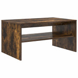 Coffee Table Smoked Oak 80 x 50 x 40 cm Engineered Wood 8000280