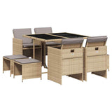 Garden Dining Set Mix Beige, Black, Light Grey 3210600