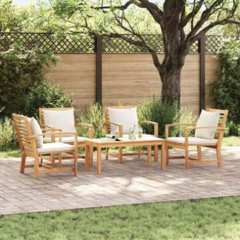 Garden Sofa Set Natural Solid teak wood 3356862