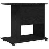 Computer Desk Black Oak 80x50x75 cm Engineered Wood 862500