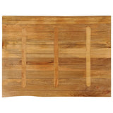 Table Top 100x80x2.5 cm Live Edge Solid Wood Mango 370772