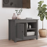 TV Cabinet Grey 70x36.5x52 cm Solid Wood Pine 814581