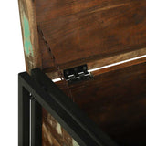 Storage Box Brown and Black 60 x 40 x 41 cm Reclaimed Wood 4016752