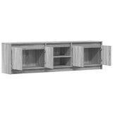 TV Cabinet with LED Grey Sonoma 180x34x50 cm Engineered Wood 3307917