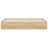 Bed Frame with Drawers without Mattress Sonoma Oak 200x200 cm 3207247