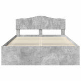 Bed Frame with Headboard Concerte 140 x 190 cm Solid Pine Wood 3412901