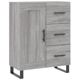 Highboard Grey Sonoma 69.5x34x180 cm Engineered Wood 3190051