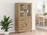 Highboard 2 pcs Artisan Oak 69.5 x 34 x 180 cm Engineered Wood 3415978