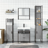 4 Piece Bathroom Furniture Set Grey Sonoma Engineered Wood 3214713