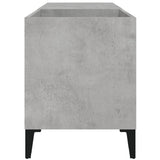 Record Cabinet Concrete Grey 84.5x38x48 cm Engineered Wood 831953