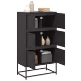 Sideboard Black 68,5x38,5x123,5 cm Steel 846488