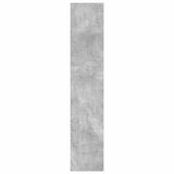 Bookcase Concrete Grey 40x30x152 cm Engineered Wood 857879