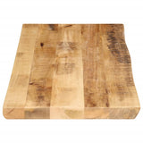 Table Top Live Edge 80x40x2.5 cm Solid Wood Rough Mango 370658