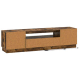 LED TV Cabinet Smoked Oak Engineered Wood 897790