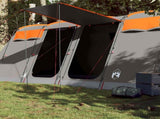 Family Tent Tunnel 8-Person Grey and Orange Waterproof 94618