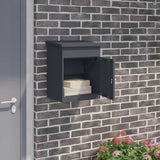 Parcel Drop Box with Storage Anthracite 47.5 x 38 x 59 cm Steel 874942
