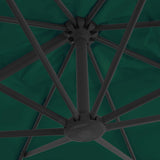 Cantilever Garden Parasol Green Fabric with a PA coating Large 44634