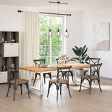 Dining Table Legs White 2 pcs 80x cm Steel 4013313