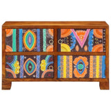 Shoe Cabinet with Door Brown 90 x 35 x 55 cm Solid Acacia Wood 4016513