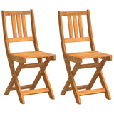 Garden Chair with Cushion Folding 2 pcs Solid Acacia Wood 4105495