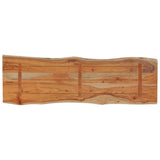 Table Top 120x40x2.5 cm Rectangular Solid Wood Acacia Live Edge 370614