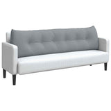 Back Pillow Light Grey 180 x 24 x 50 cm Fabric 42014557