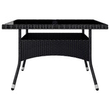 Garden Dining Set Black 3095894