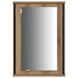 Bathroom Vanity Units with Shelf 3 pcs Brown Engineered wood 3334392