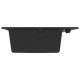Kitchen Sink Black 79 x 50 x 31 cm Quartz and Resin 147053