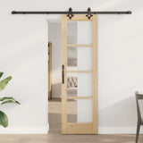 Sliding Door ORKDAL Natural and Black 61 x 198.5 cm 3332181