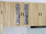 Wall Glass Cabinet LUCCA Sonoma Oak 60 x 31 x 100 cm 885177