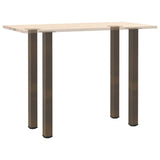 Bar Table Legs 4 pcs Natural Steel 90-92 cm Steel 4012475