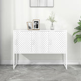 Sideboard White 105x35x75 cm Steel 335869