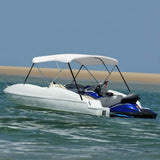 3 Bow Bimini Top White 183x160x137 cm 92360