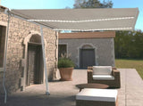 Manual Retractable Awning with LED 350x250 cm Cream 3069522