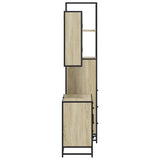 3 Piece Bathroom Furniture Set Sonoma Oak Engineered Wood 3301171