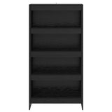 Book Cabinet 2 pcs Black Oak 80 x 30 x 155 cm Engineered Wood 3403004