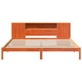 Bookcase Bed without Mattress Wax Brown 180x200 cm Super King Solid Wood Pine 3322824