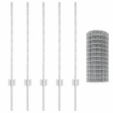 Fence and Post Silver 0.8 x 10 m Steel 3336178