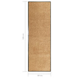 Doormat Washable Cream 60x180 cm 323465