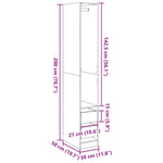 Wardrobe Artisian Oak 30x50x200 cm Engineered Wood 3307746