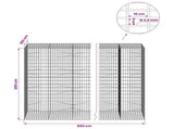 Gabion with 3.5 mm Wire and 5x10 cm Mesh 850x100x200 cm 3462971