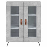 Highboard Concrete Grey 69.5x34x180 cm Engineered Wood 3199597