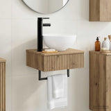 Wall-Mounted Wash Basin Artisan Oak 40 x 35 x 39 cm 890177