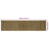 Area Rugs Black 60 x 300 cm Jute 42010733