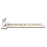 Bed Frame White 120 x 200 cm Wood 872402