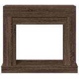 Fireplace Surround Brown Oak 100x30x87.5 cm Engineered Wood 854568